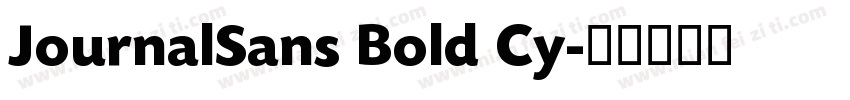 JournalSans Bold Cy字体转换